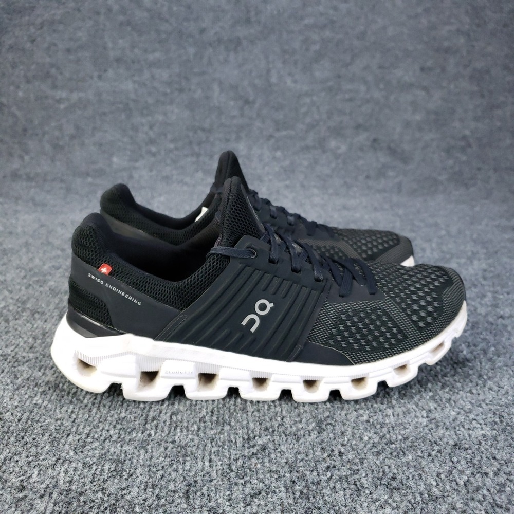 On Running Black and White Athletic Shoes